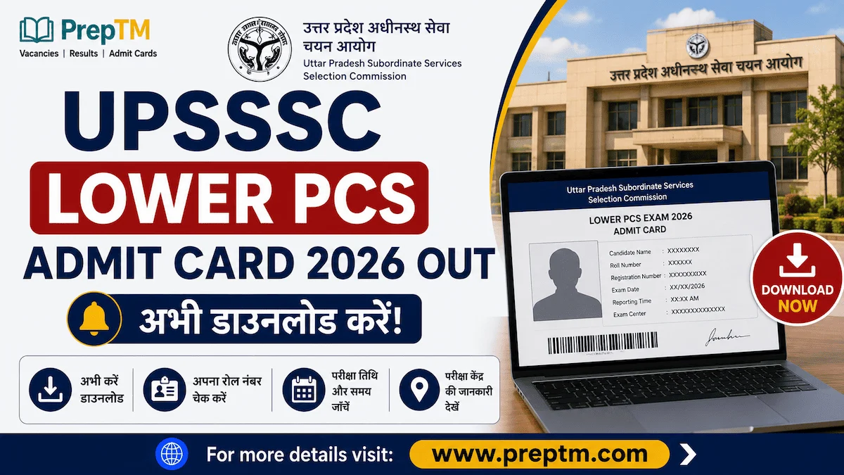 UPSSSC Lower PCS Admit Card 2026 Out